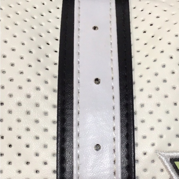 NHL Pittsburgh Penguins Hockey Bowler Hand Bag, White and Black - Picture 6 of 10